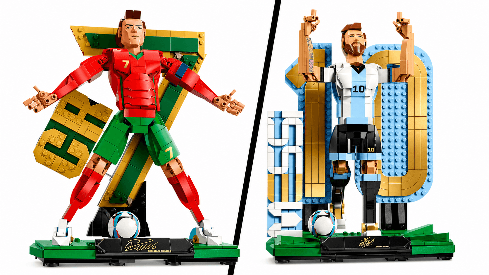 Cristiano Ronaldo, Lionel Messi Football Legends